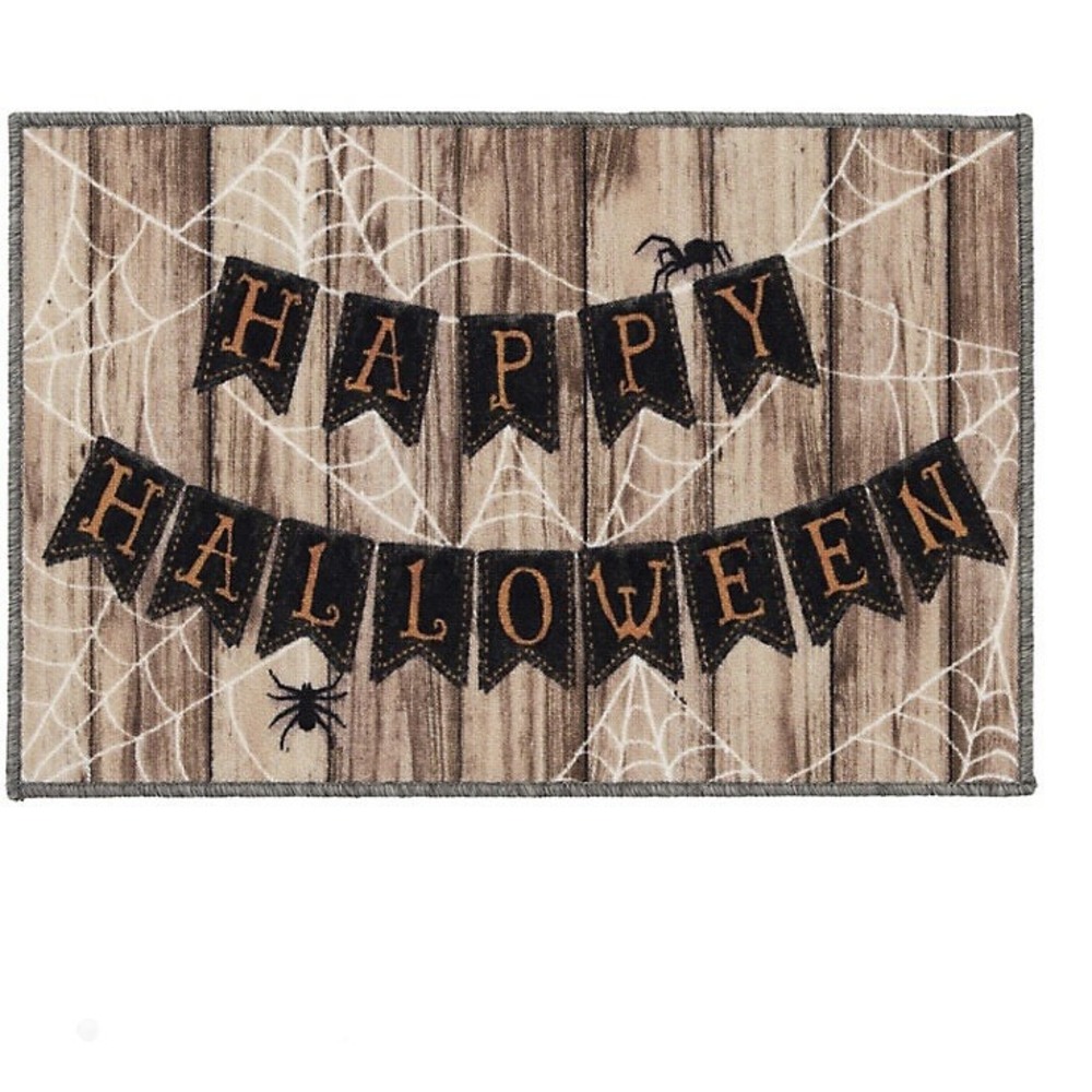 Loomaknoti Home Happy Halloween Banner 19.7 in. x 30 in. Rug New in Package Nice